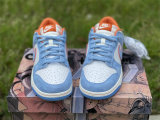 Authentic Nike Dunk Low Light Blue/Orange