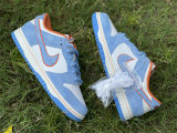 Authentic Nike Dunk Low Light Blue/Orange