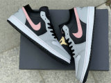 Authentic Air Jordan 1 Low Black/Grey/Pink/White