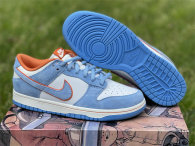Authentic Nike Dunk Low Light Blue/Orange