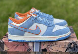 Authentic Nike Dunk Low Light Blue/Orange