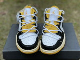 Authentic Air Jordan 1 Low Yellow/White/Black GS
