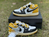Authentic Air Jordan 1 Low Yellow/White/Black GS