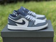 Authentic Air Jordan 1 Low Navy/White