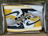 Authentic Air Jordan 1 Low Yellow/White/Black GS