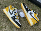 Authentic Air Jordan 1 Low Yellow/White/Black GS