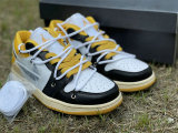 Authentic Air Jordan 1 Low Yellow/White/Black GS