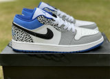 Authentic Air Jordan 1 Low “True Blue” GS