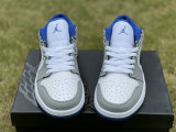 Authentic Air Jordan 1 Low “True Blue” GS