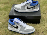 Authentic Air Jordan 1 Low “True Blue” GS