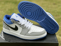 Authentic Air Jordan 1 Low “True Blue” GS