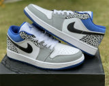 Authentic Air Jordan 1 Low “True Blue” GS
