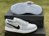 Authentic Air Jordan 1 Low GS Golf “Wolf Grey”