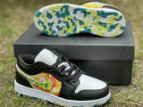 Authentic Air Jordan 1 Low Black/Team Orange/White