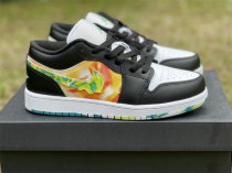 Authentic Air Jordan 1 Low GS Black/Team Orange/White