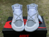 Authentic Air Jordan 1 High OG Grey/White