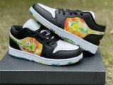 Authentic Air Jordan 1 Low Black/Team Orange/White