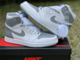 Authentic Air Jordan 1 High OG Grey/White