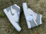 Authentic Air Jordan 1 High OG Grey/White