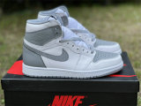 Authentic Air Jordan 1 High OG Grey/White
