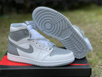 Authentic Air Jordan 1 High OG Grey/White