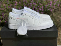 Authentic Air Jordan 1 Low GS Golf “Triple White”