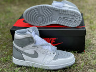 Authentic Air Jordan 1 High OG Grey/White GS
