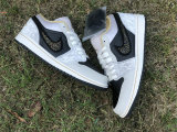 Authentic Air Jordan 1 Low Black/Grey/Gold