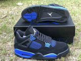 Authentic Air Jordan 4 Blue/Black