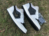 Authentic Air Jordan 1 Low Black/Grey/Gold