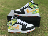 Authentic Air Jordan 1 Mid GS Black/White/Team Orange