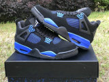 Authentic Air Jordan 4 Blue/Black