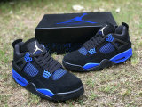 Authentic Air Jordan 4 Blue/Black