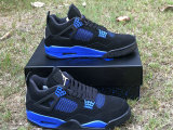 Authentic Air Jordan 4 Blue/Black