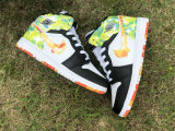 Authentic Air Jordan 1 Mid GS Black/White/Team Orange
