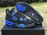 Authentic Air Jordan 4 Blue/Black
