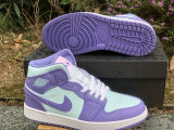 Authentic Air Jordan 1 Mid “Purple Pulse”