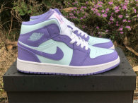 Authentic Air Jordan 1 Mid GS “Purple Pulse”