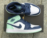 Authentic Air Jordan 1 Mid “Blue Mint”
