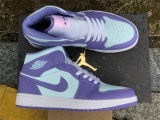 Authentic Air Jordan 1 Mid “Purple Pulse”