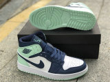 Authentic Air Jordan 1 Mid “Blue Mint”