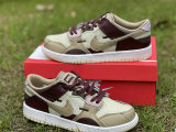 Authentic Nike Dunk Scrap Tan/Brown/Cream/Deep Re/Pink