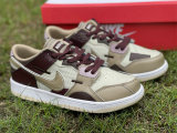 Authentic Nike Dunk Scrap Tan/Brown/Cream/Deep Re/Pink