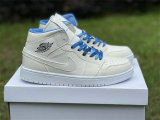 Authentic Air Jordan 1 Mid WMNS “Sanddrift”