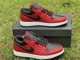 Authentic Air Jordan 1 Low Red/Black/White