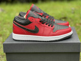Authentic Air Jordan 1 Low Red/Black/White