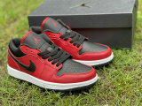 Authentic Air Jordan 1 Low Red/Black/White