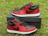 Authentic Air Jordan 1 Low Red/Black/White