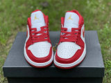 Authentic Air Jordan 1 Low Red/Gold/White