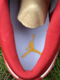 Authentic Air Jordan 1 Low Red/Gold/White